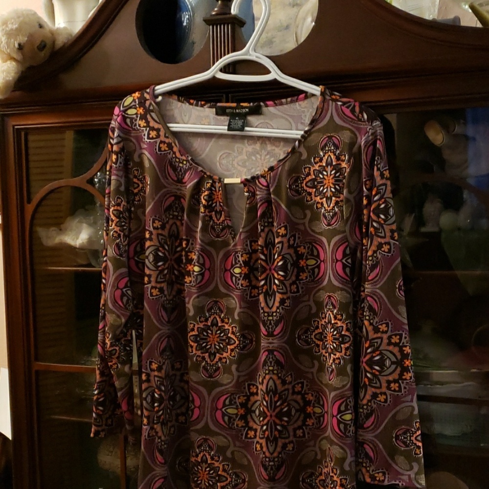 Blouse Hippy sheek retro polyester spandex.